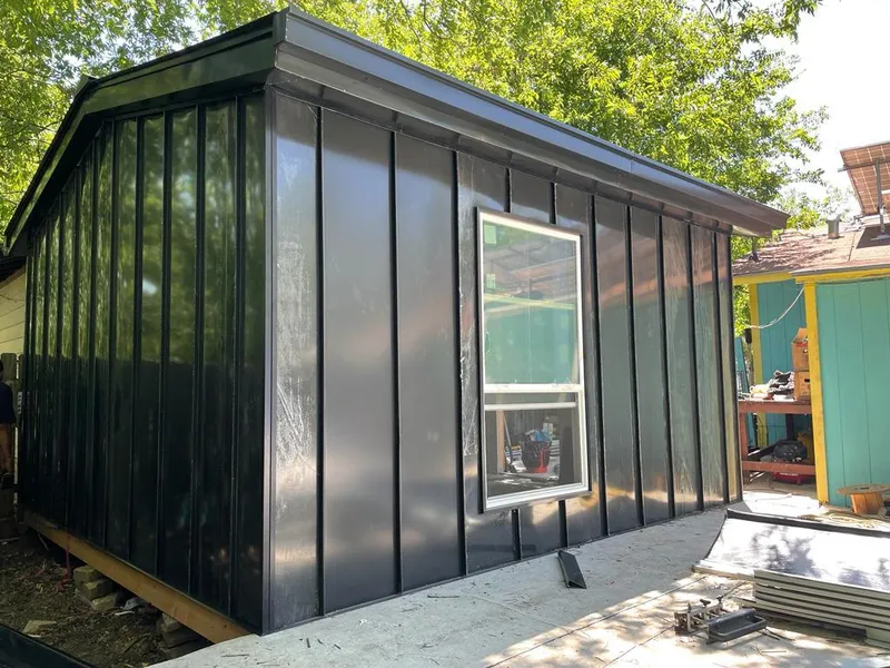 Black standing seam metal wall panels for Metal Roof Installation in Inver Grove Heights